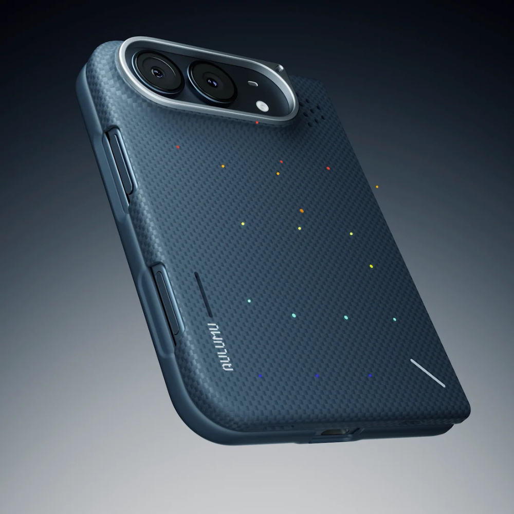 【Aulumu】Duo Particle Aramid Fiber 芳綸纖維保護殼｜iPhone Duo 專用｜雙面邊框防護｜MagSafe 磁吸