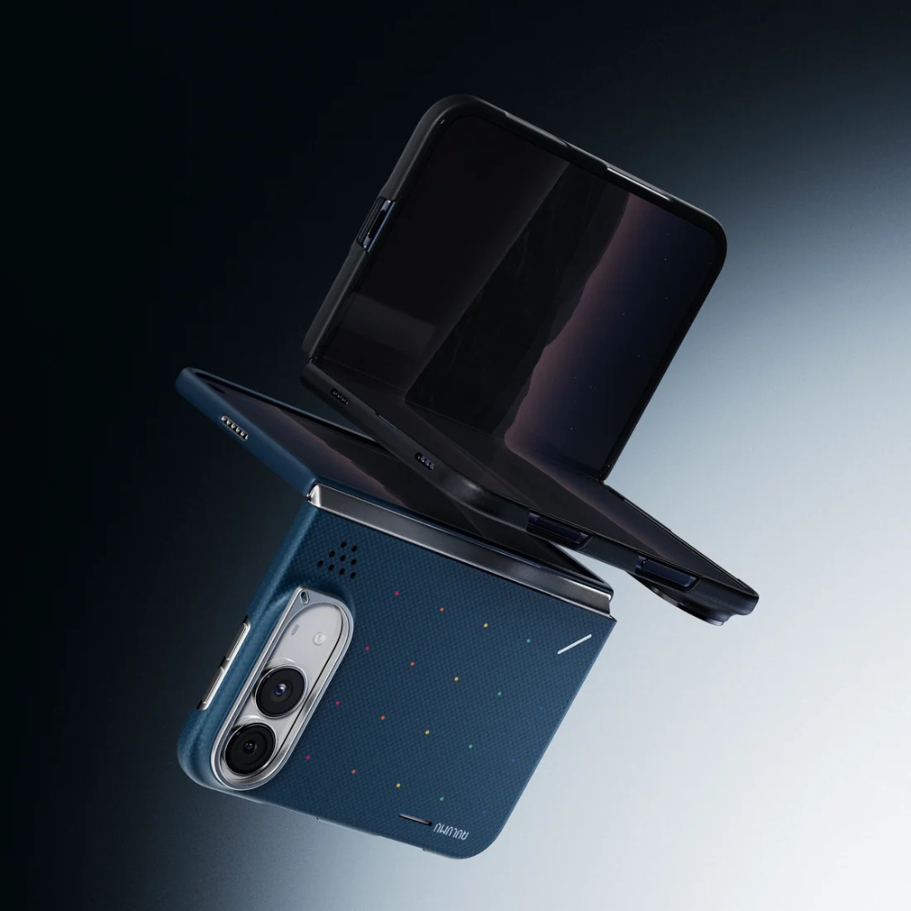 【Aulumu】Duo Particle Aramid Fiber 芳綸纖維保護殼｜iPhone Duo 專用｜雙面邊框防護｜MagSafe 磁吸