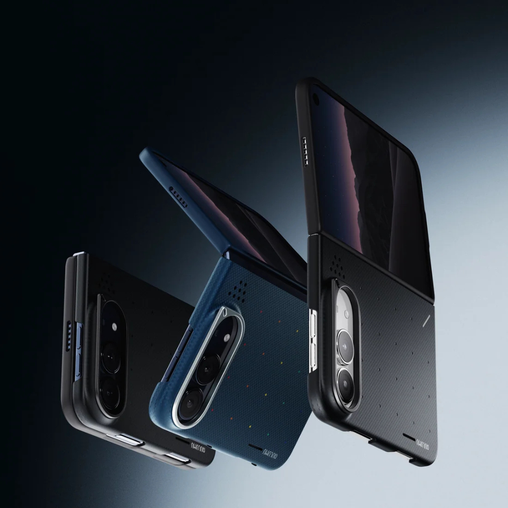 【Aulumu】Duo Particle Aramid Fiber 芳綸纖維保護殼｜iPhone Duo 專用｜雙面邊框防護｜MagSafe 磁吸