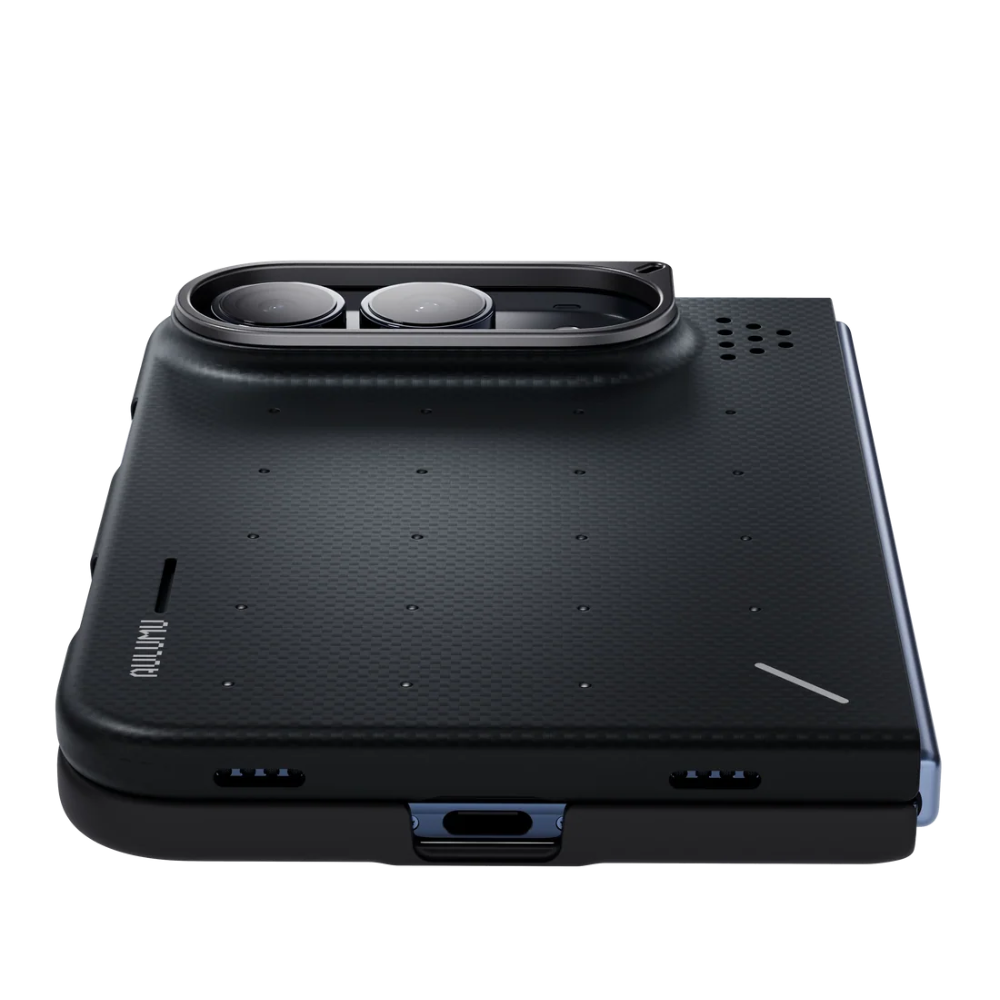 【Aulumu】Duo Particle Aramid Fiber 芳綸纖維保護殼｜iPhone Duo 專用｜雙面邊框防護｜MagSafe 磁吸