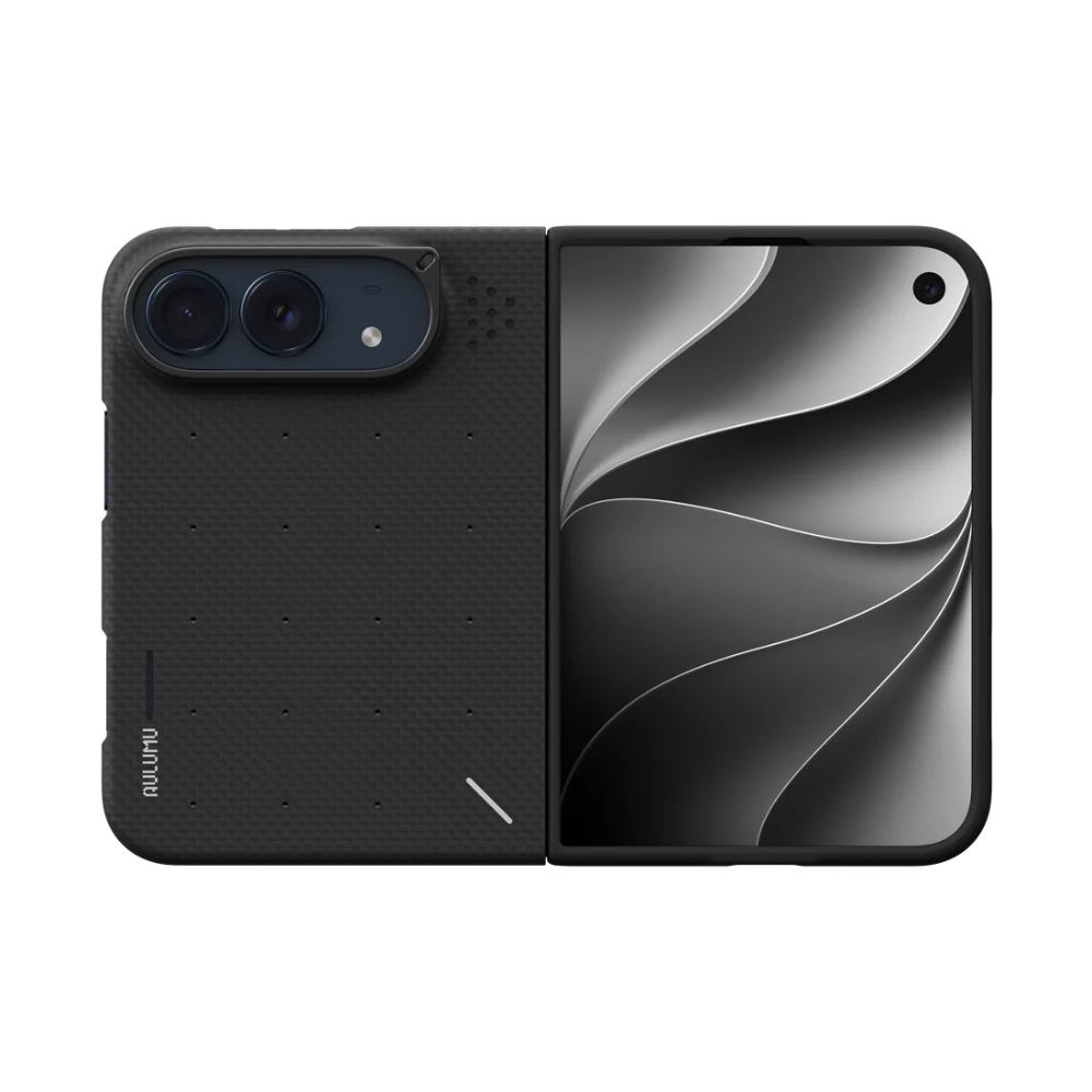 【Aulumu】Duo Particle Aramid Fiber 芳綸纖維保護殼｜iPhone Duo 專用｜雙面邊框防護｜MagSafe 磁吸