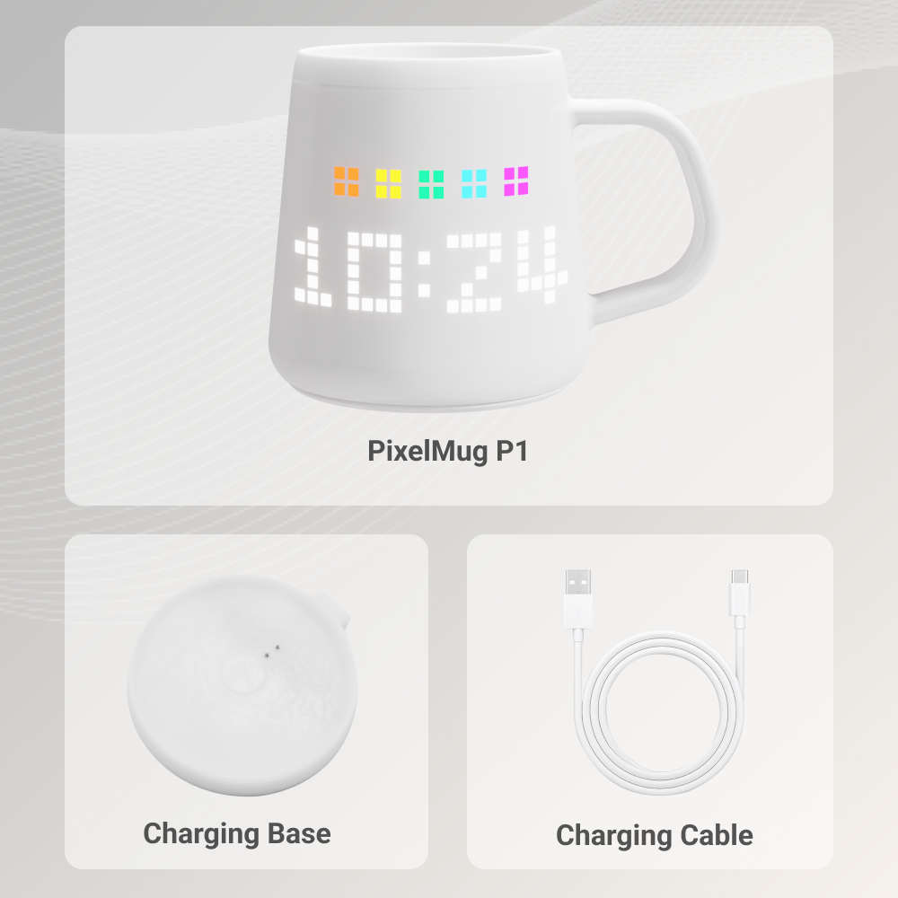 PIXELMUG P1 智能像素顯示杯配充電底座