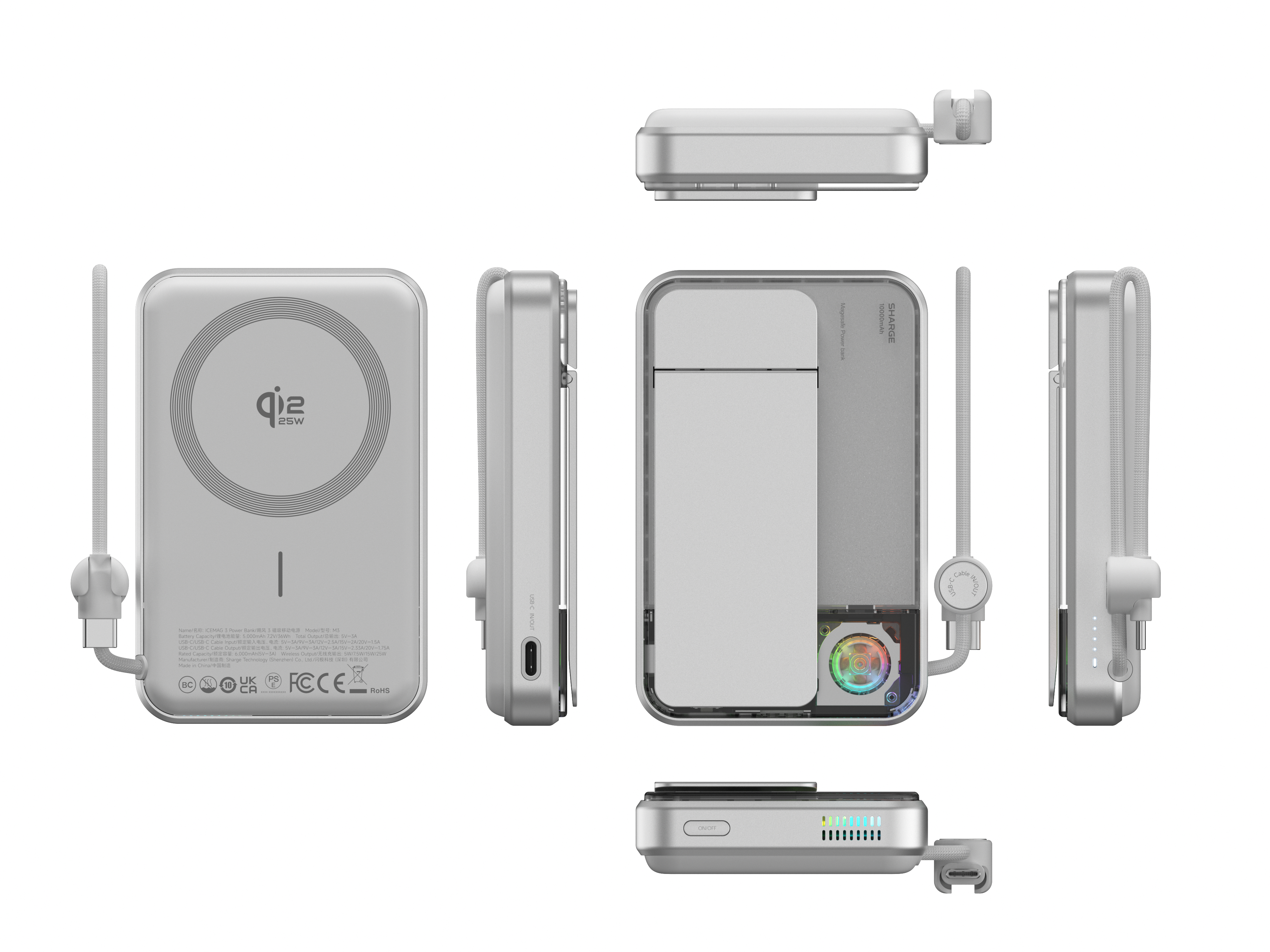 SHARGE ICEMAG 3 支援 iPhone 12 至 iPhone 17 以及其他 Qi2 設備。