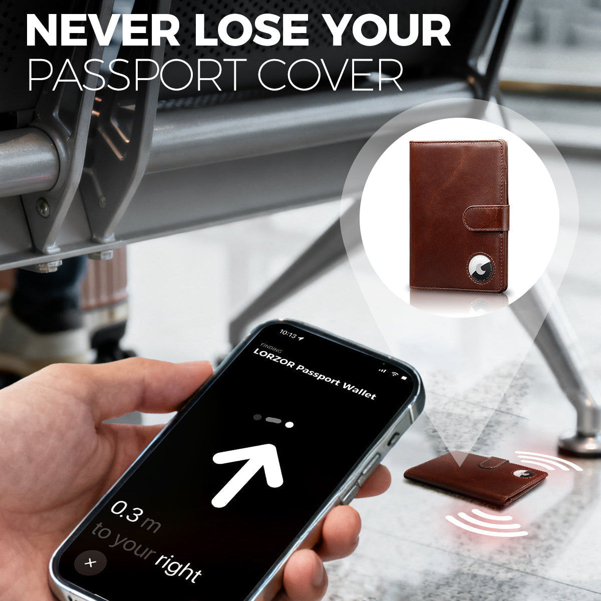 LORZOR Leather Passport Holder Travel Wallet 真皮護照套旅行銀包