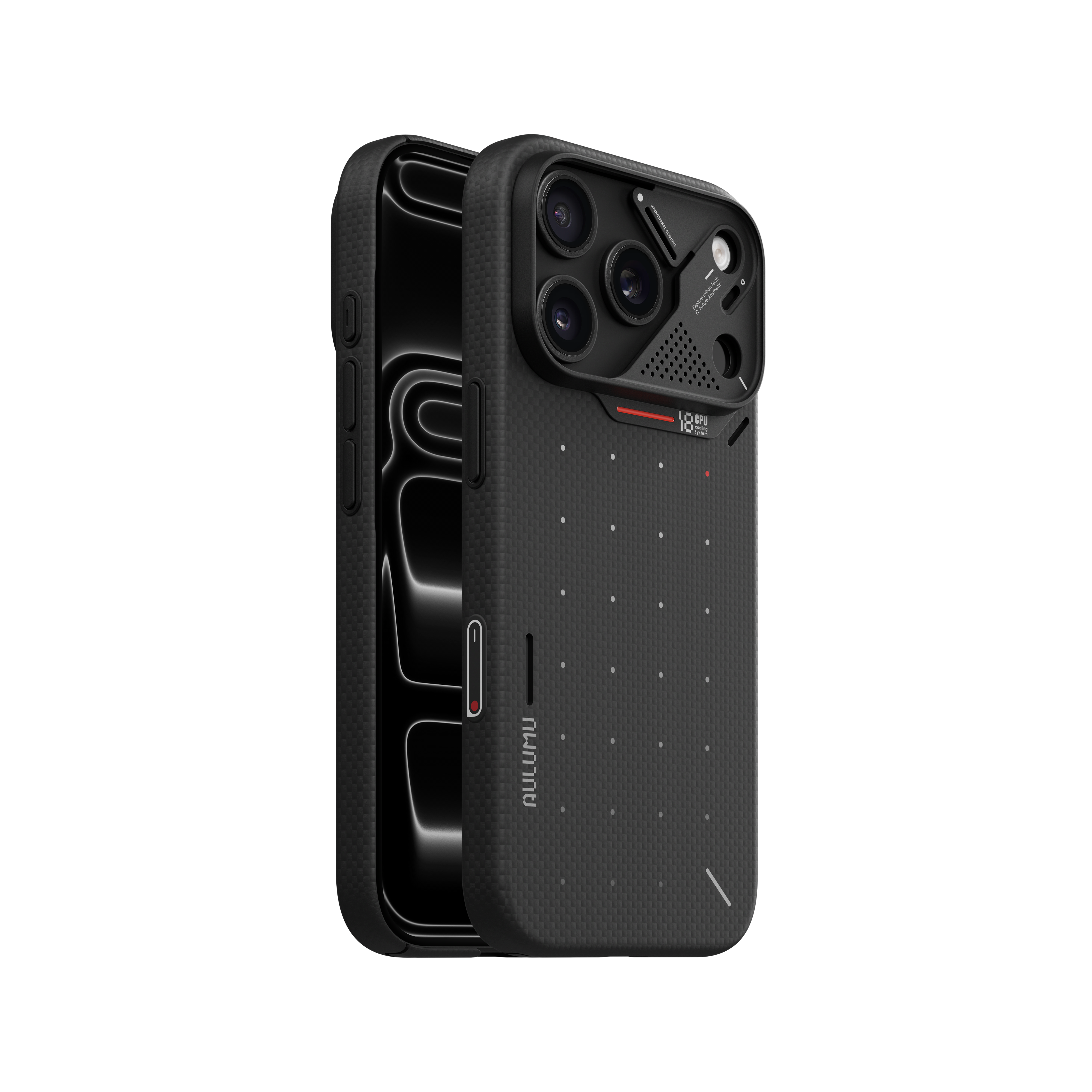 【Aulumu】A18 Pixel 3D點陣 Aramid 輕薄全包手機殼｜iPhone 18 Pro/Pro Max 專用｜MagSafe 支援