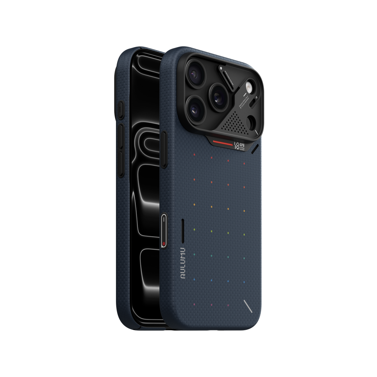 【Aulumu】A18 Pixel 3D點陣 Aramid 輕薄全包手機殼｜iPhone 18 Pro/Pro Max 專用｜MagSafe 支援