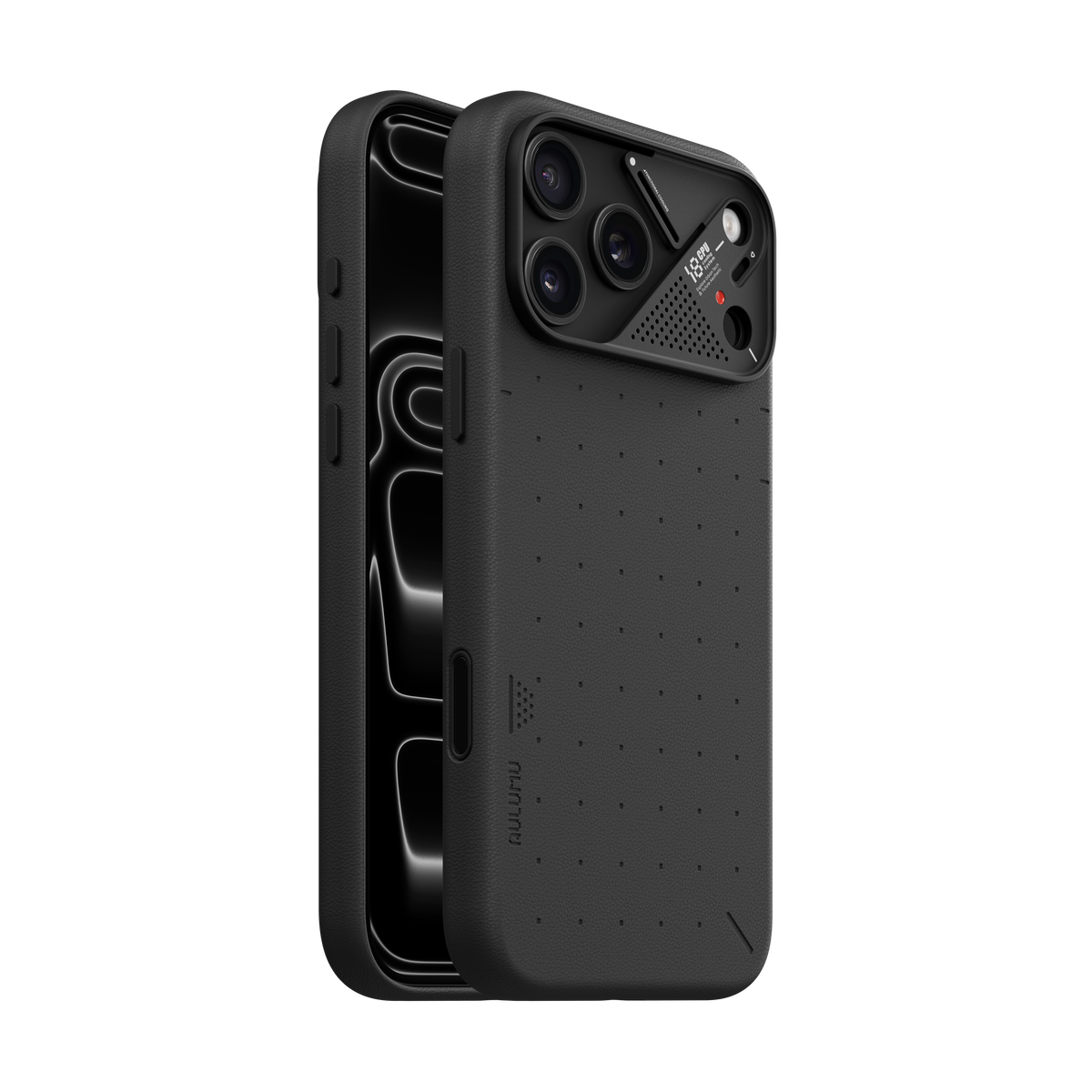 【Aulumu】A18 Particle 立體顆粒皮革 輕薄全包手機殼｜iPhone 18 Pro/Pro Max 專用｜MagSafe 支援