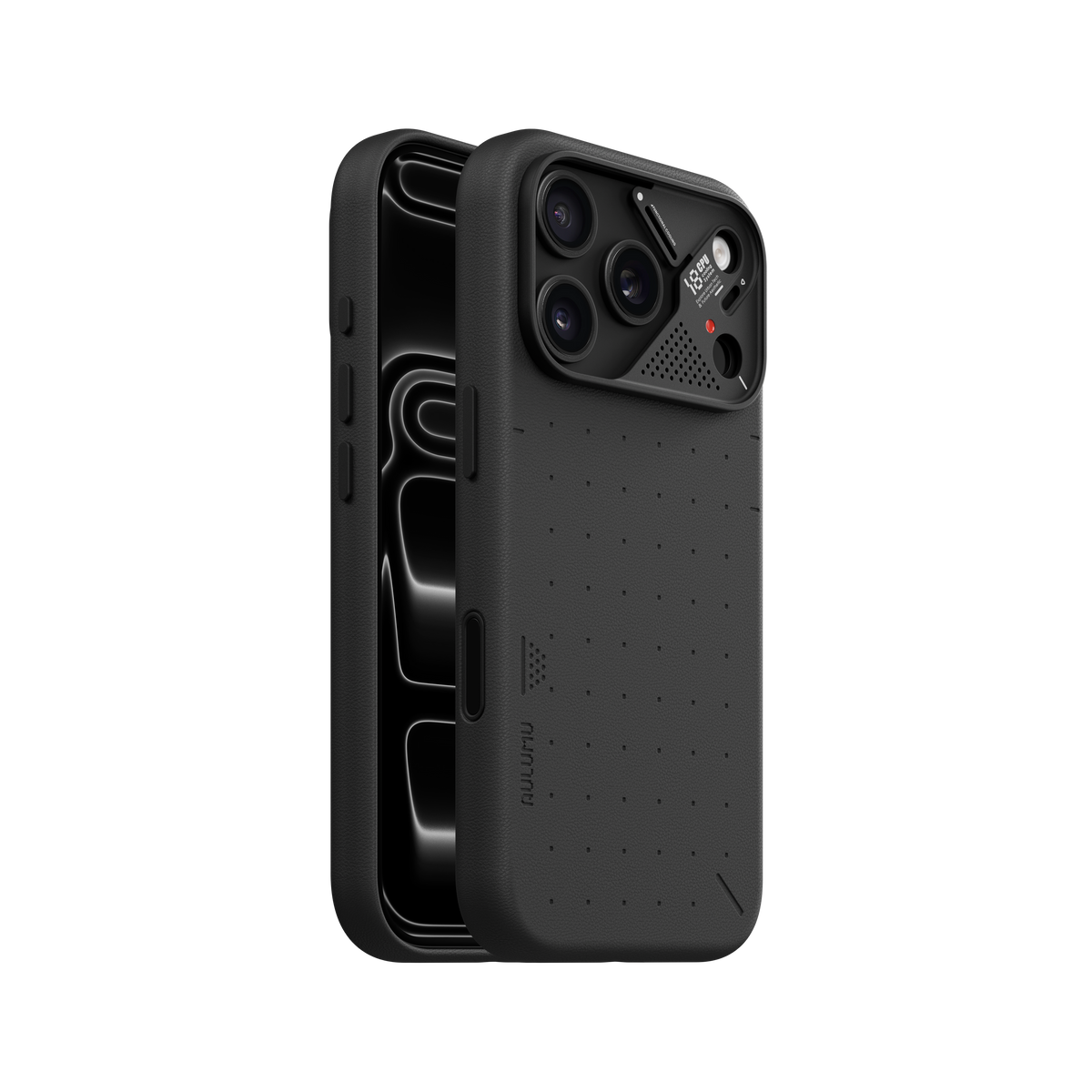 【Aulumu】A18 Particle 立體顆粒皮革 輕薄全包手機殼｜iPhone 18 Pro/Pro Max 專用｜MagSafe 支援