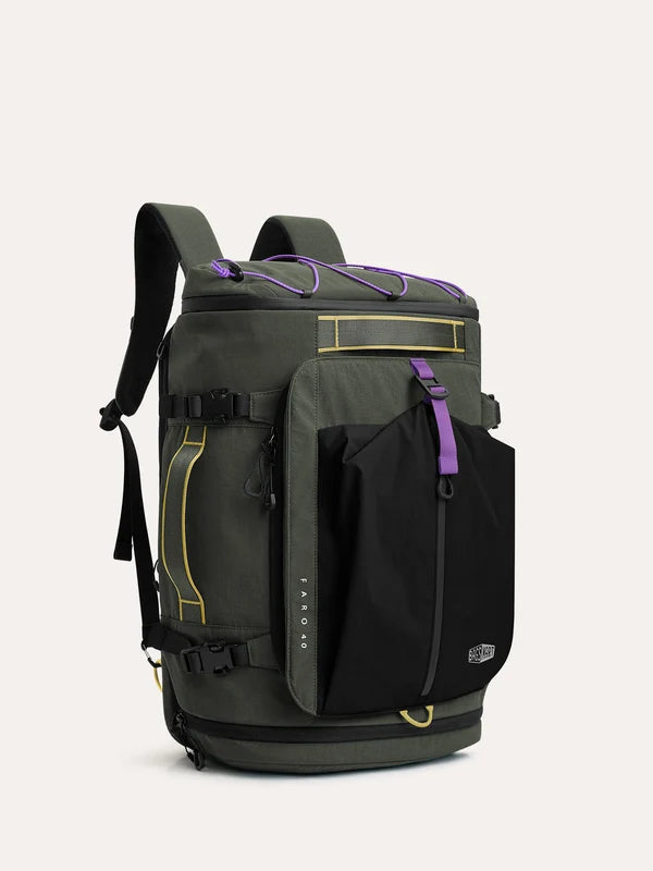 【Bagsmart】Faro 40L Carry On Travel Backpack 防潑水旅行背包 ｜30-40L擴充容量｜獨立鞋層