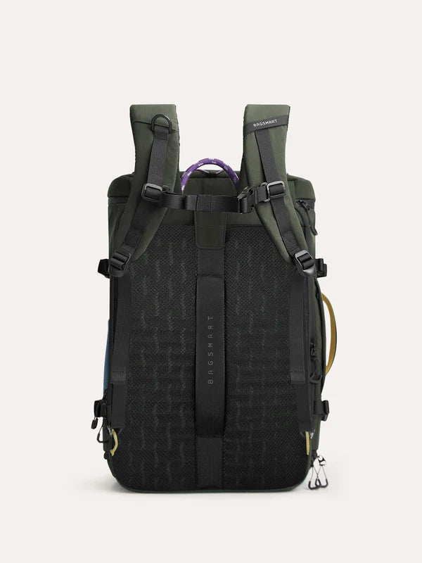【Bagsmart】Faro 40L Carry On Travel Backpack 防潑水旅行背包 ｜30-40L擴充容量｜獨立鞋層