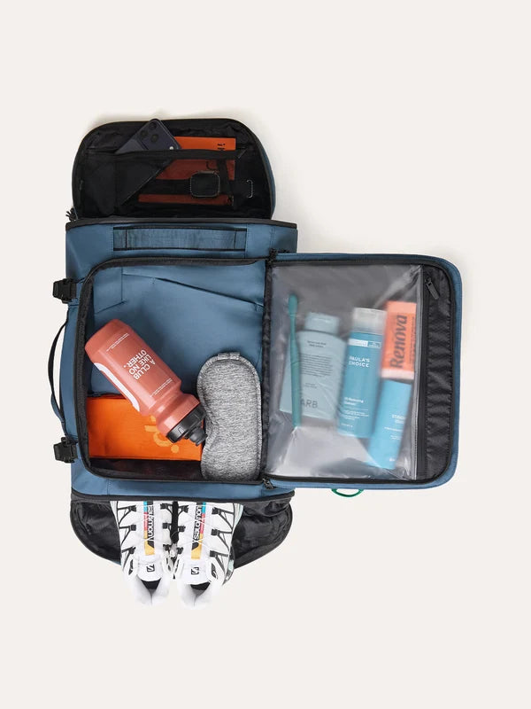 【Bagsmart】Faro 40L Carry On Travel Backpack 防潑水旅行背包 ｜30-40L擴充容量｜獨立鞋層
