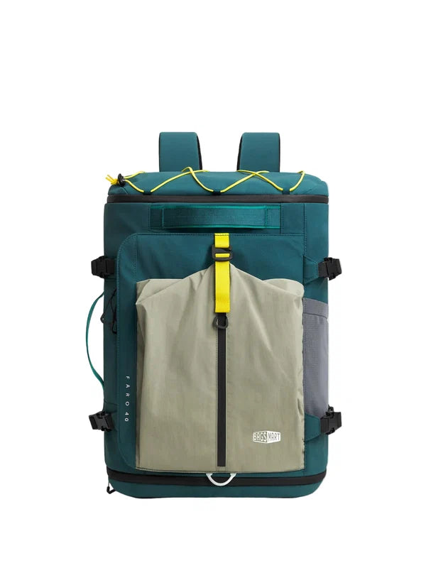 【Bagsmart】Faro 40L Carry On Travel Backpack 防潑水旅行背包 ｜30-40L擴充容量｜獨立鞋層