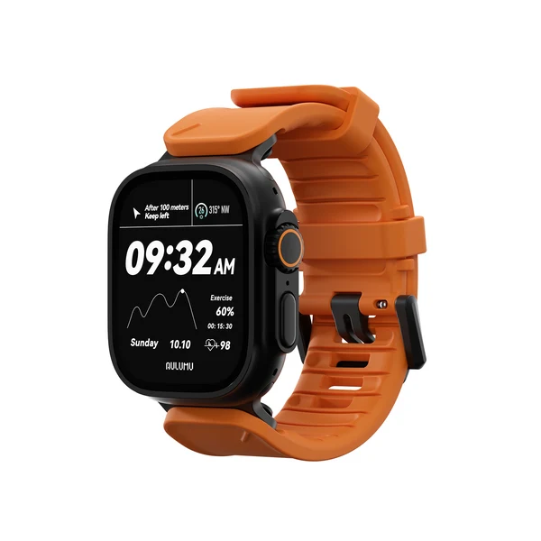 【Aulumu】C05 FKM 快拆運動錶帶｜Apple Watch Ultra / 45 / 44mm 專用