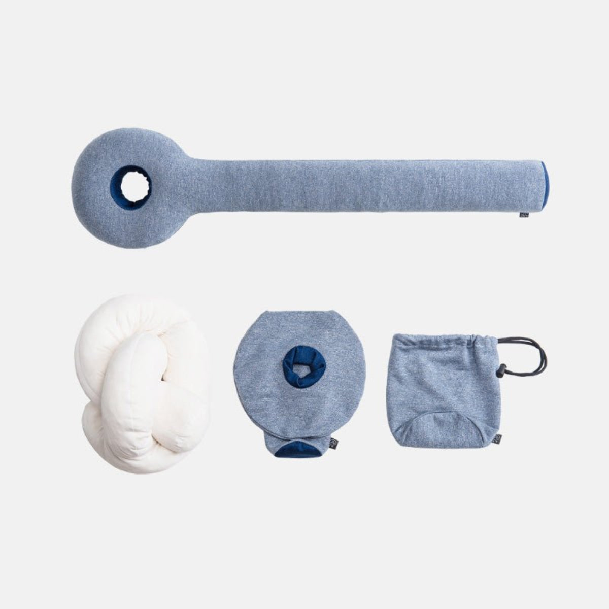 Lollipop 頸枕可摺疊至 22 x 16 x 15 cm，小巧設計方便攜帶