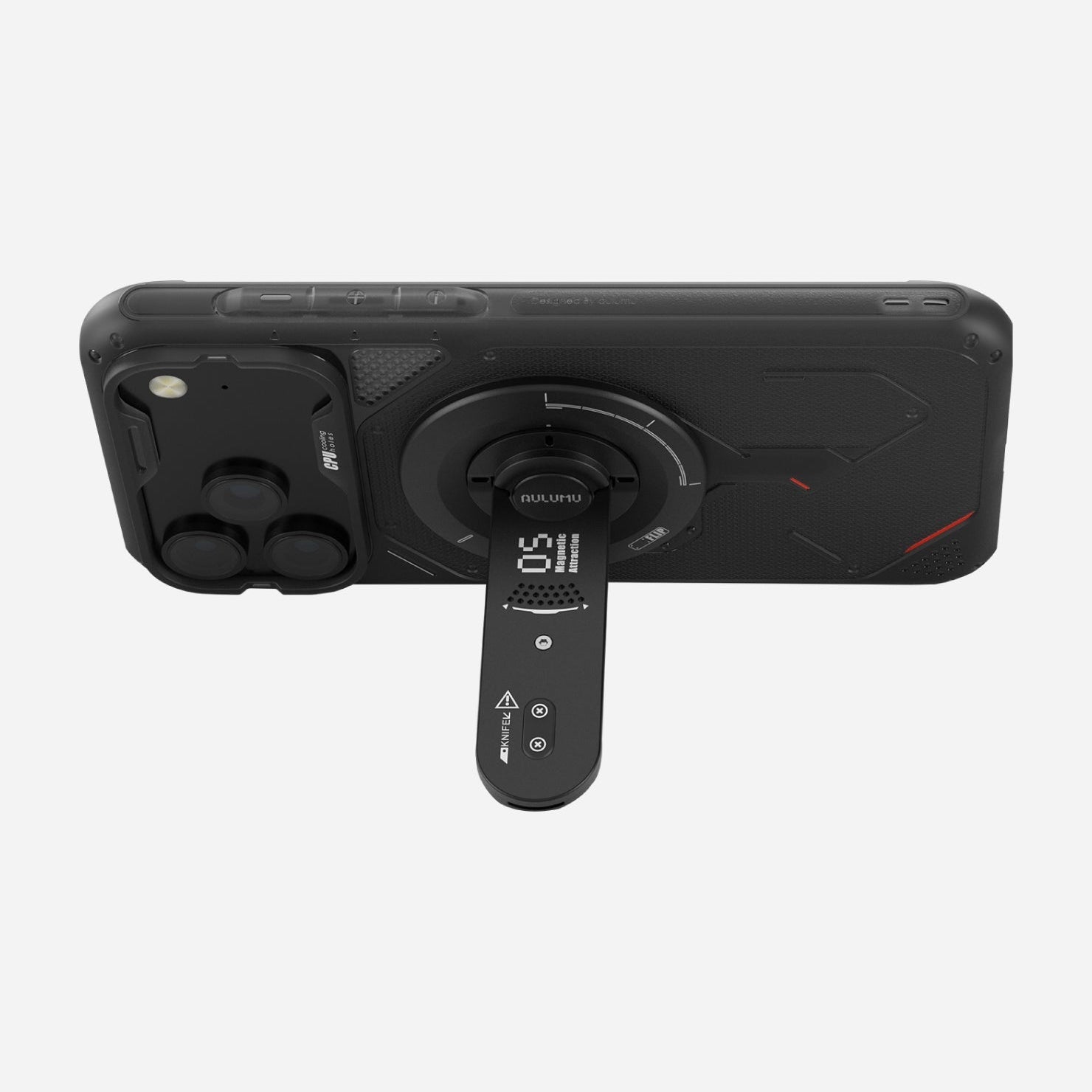 【Aulumu】G05 Air 磁吸手機支架
多功能應用場景圖：支架用於橫向與直立模式的靈活切換。