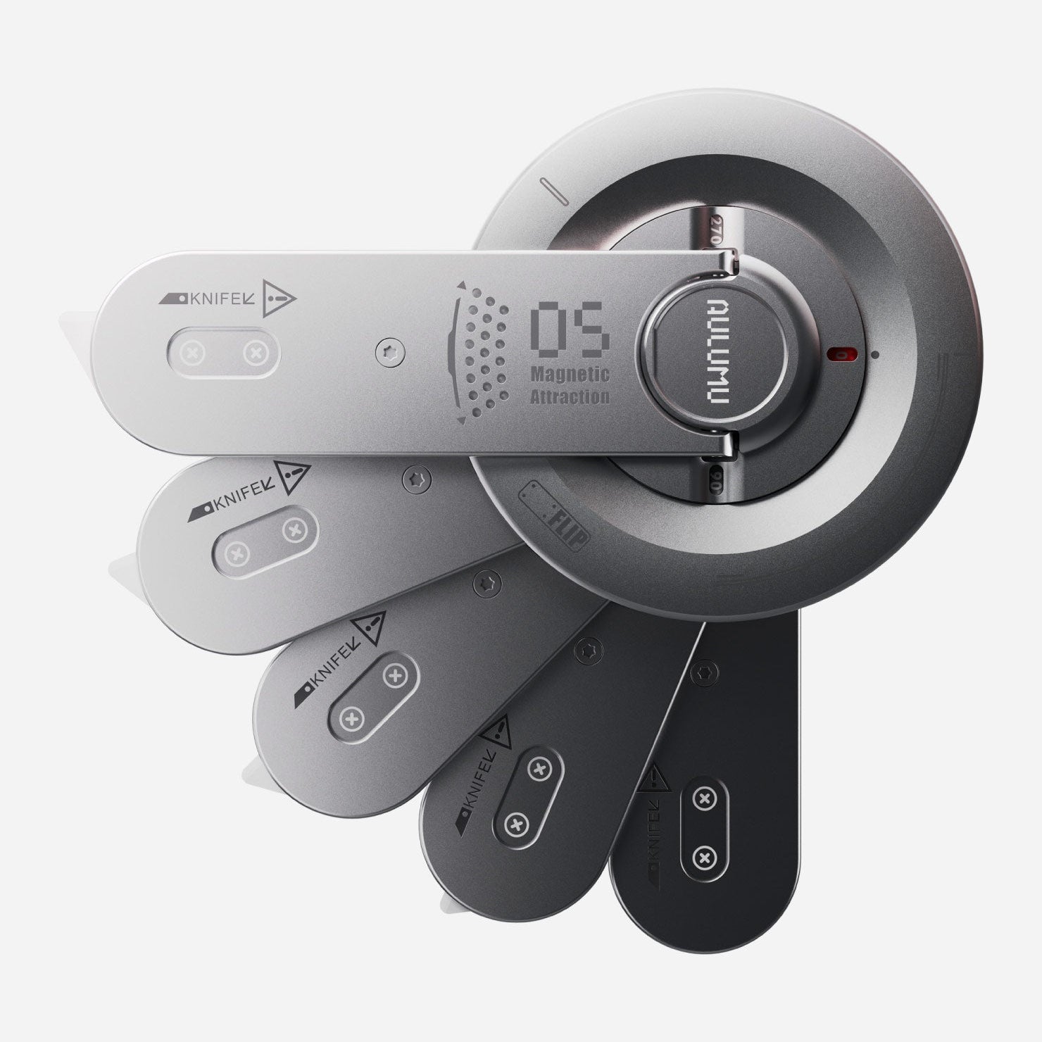 【Aulumu】G05 Air 磁吸手機支架
減壓旋轉器特寫：支架旋轉時的結構細節與舒適體驗。