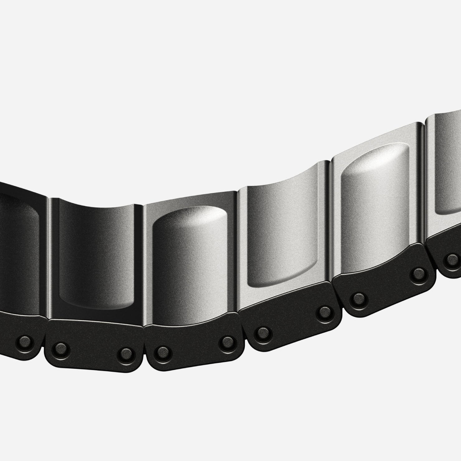 AULUMU C01 Hi-Per 鈦合金錶帶的航太級鈦合金材質與 DLC 塗層表面。