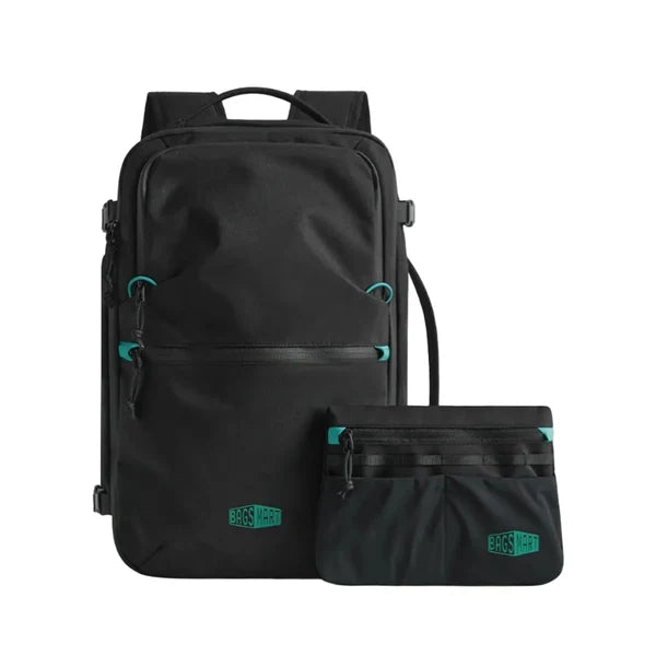 【Bagsmart】Faro 29L 旅行背包套裝｜180°全開打包｜鞋倉分隔