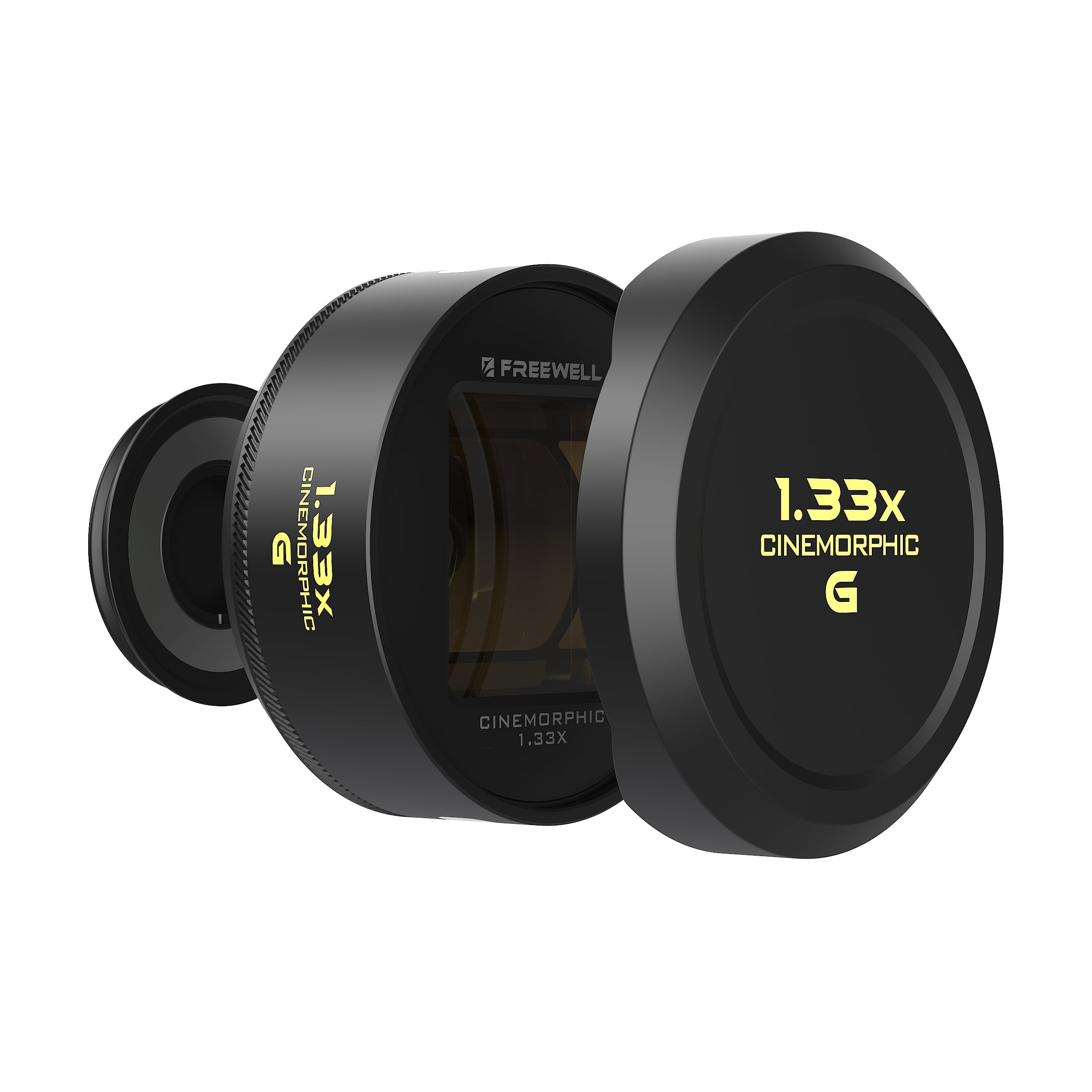 Freewell Pro Filmmaker Lens Kit，1.33x 變形鏡頭、廣角與長焦鏡頭全套組合，適配 17mm 鏡頭座