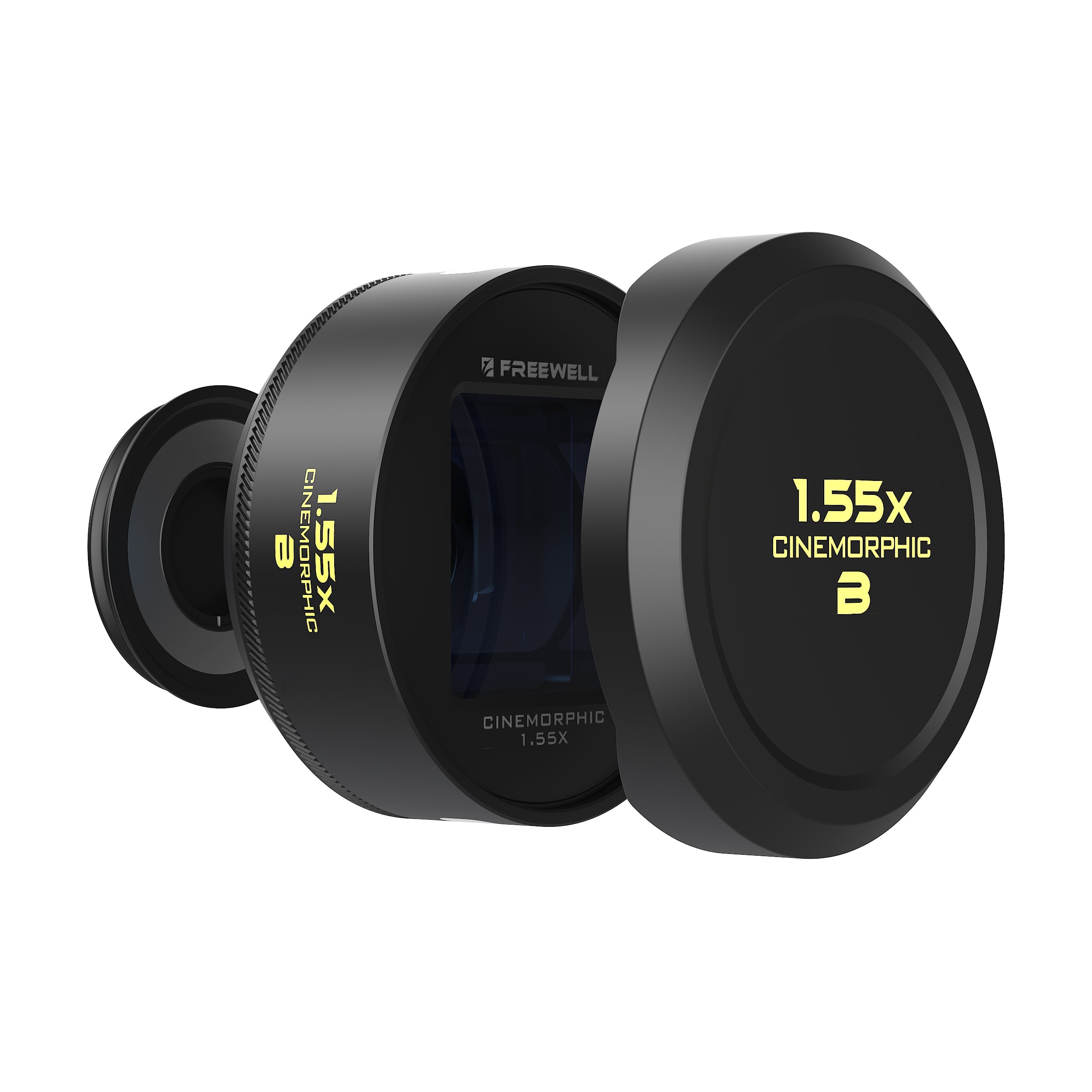Freewell Pro Filmmaker Lens Kit，1.33x 變形鏡頭、廣角與長焦鏡頭全套組合，適配 17mm 鏡頭座