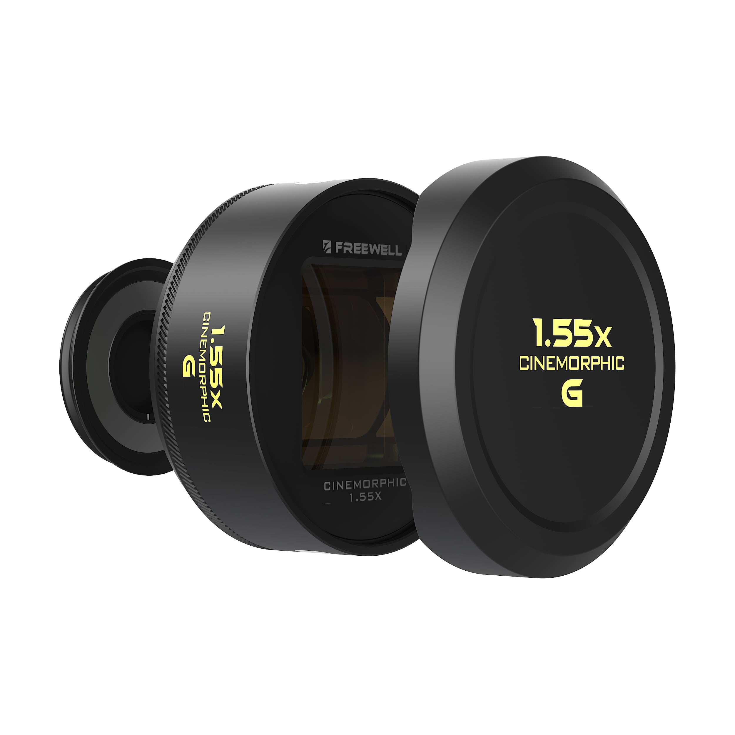 Freewell Pro Filmmaker Lens Kit，1.33x 變形鏡頭、廣角與長焦鏡頭全套組合，適配 17mm 鏡頭座
