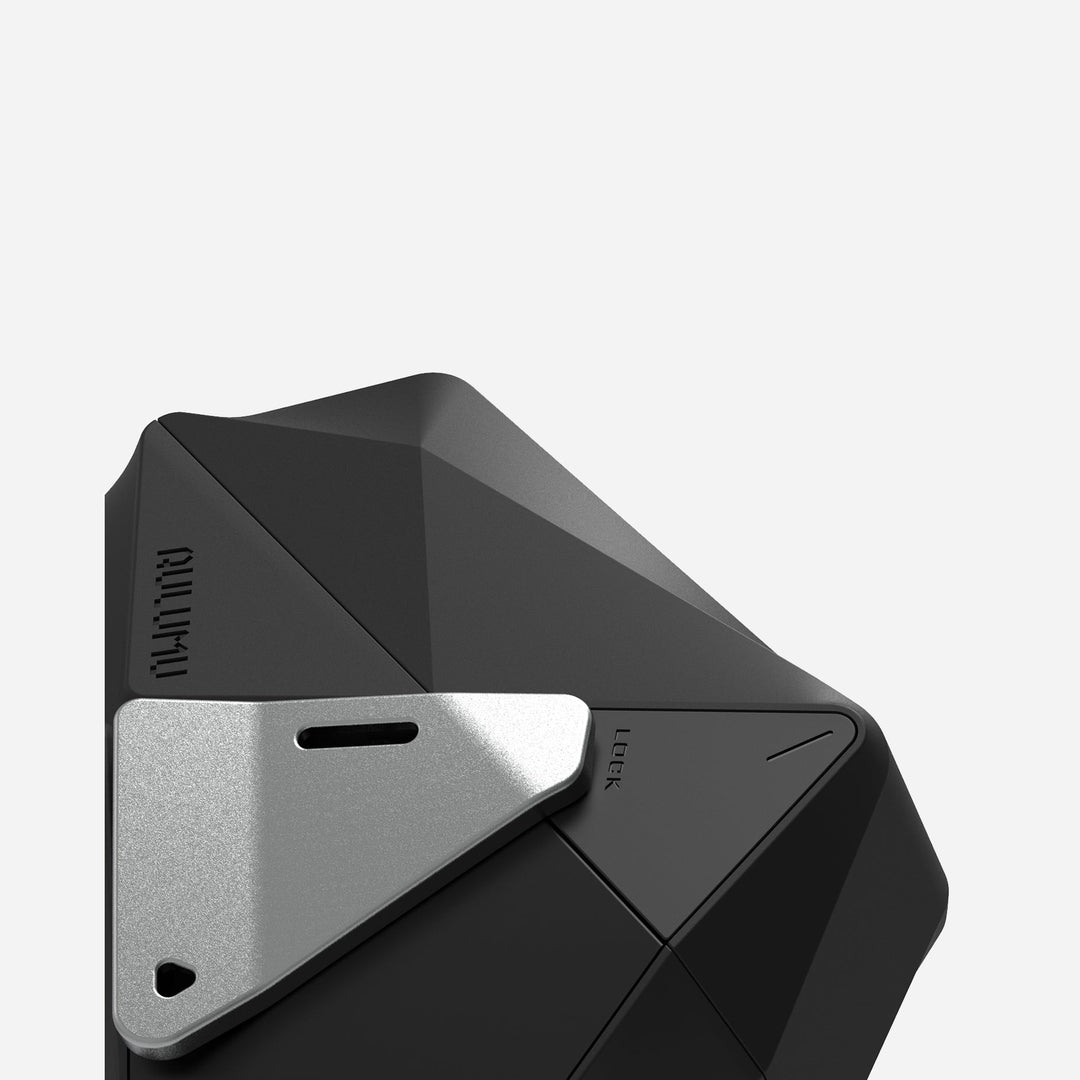 AULUMU Geometric Case 幾何保護殼雙鎖 AirPods Pro  A09 黑色