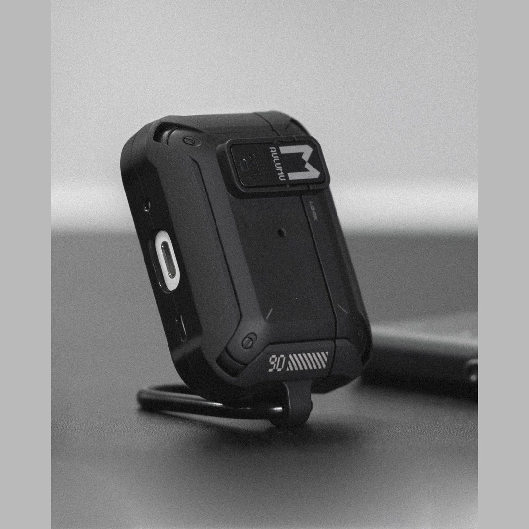 【Aulumu】 A19 AirPods Pro 保護殼｜附鎖扣與鑰匙扣｜防摔防刮耳機收納殼