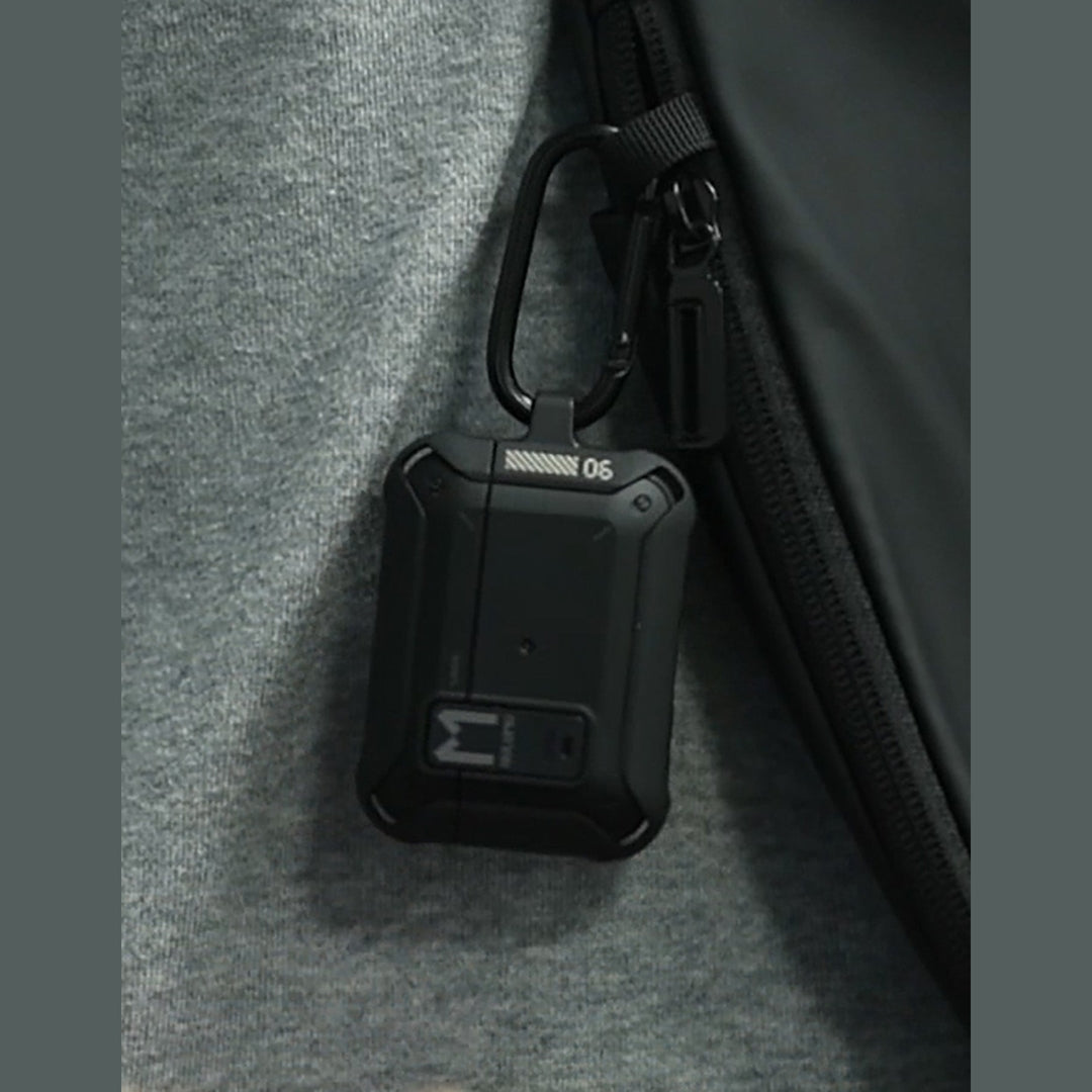 【Aulumu】 A19 AirPods Pro 保護殼｜附鎖扣與鑰匙扣｜防摔防刮耳機收納殼