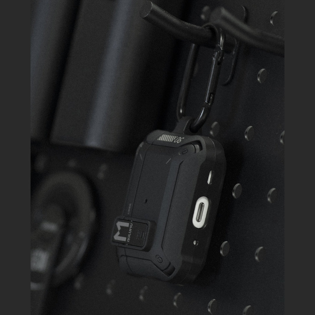 【Aulumu】 A19 AirPods Pro 保護殼｜附鎖扣與鑰匙扣｜防摔防刮耳機收納殼