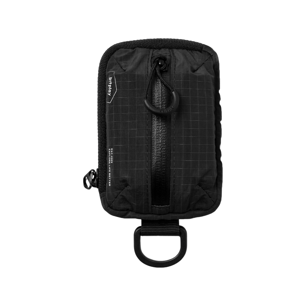 BITPLAY Magnetic Mini Pouch 黑色款正面展示。